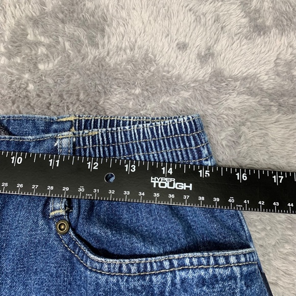 Blassport Women’s Jeans Blue Size 12 Short Elastic Waist 100% Cotton Classic Fit - Picture 2 of 8